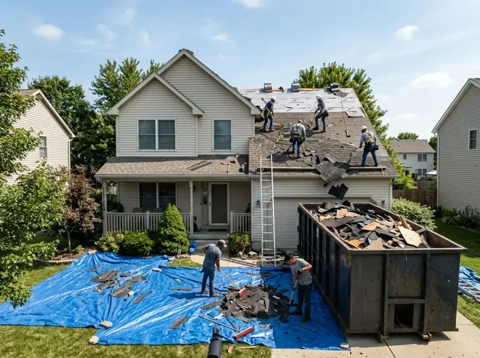roof-replacement-debris-remova-004 — frequently asked questions, Cheapest Dumpster Rentals in New Baden, IL